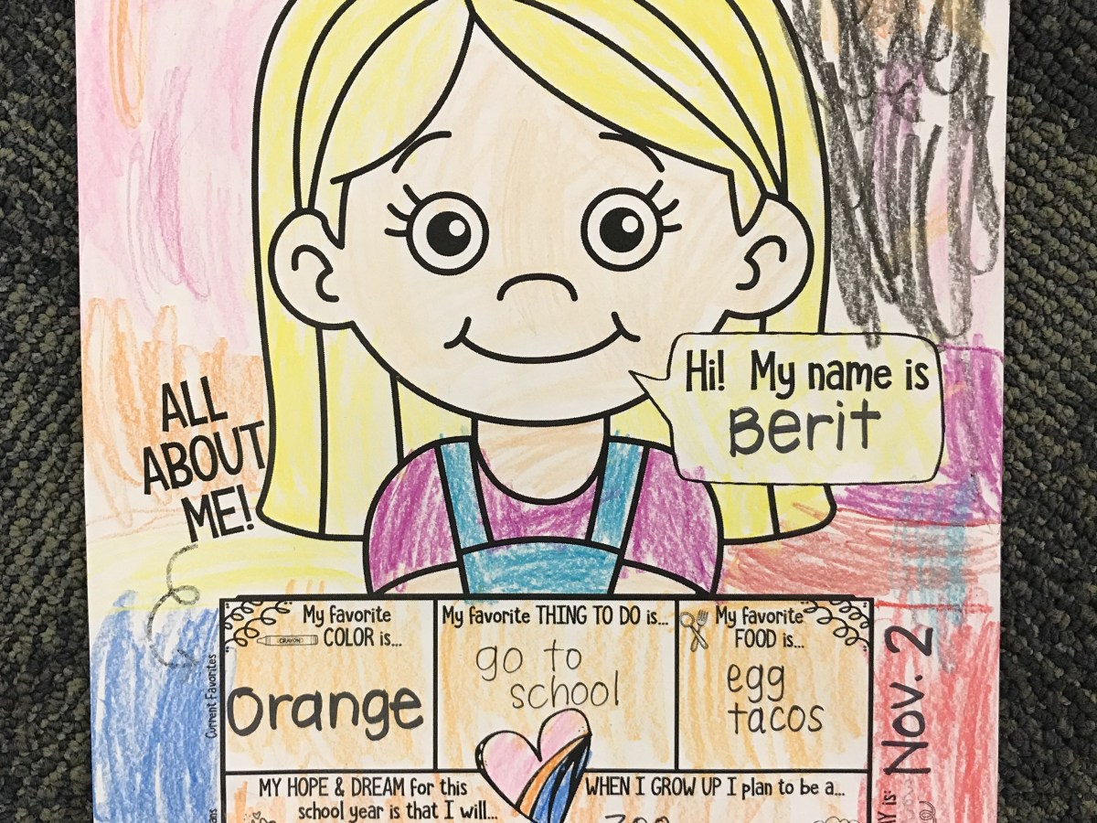 All About Me Art & Writing&nbsp;Project