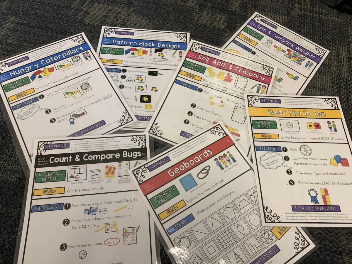 Bridges in Mathematics : Kid-Friendly Work Place Directions for&nbsp;Kindergarten!!